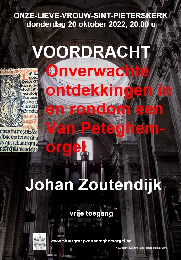 Voordracht Johan Zoutendijk OLV-Sint-Pieters 20-10-22